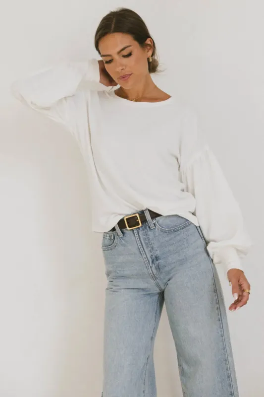 Kaori Top in White - FINAL SALE sold by bohme