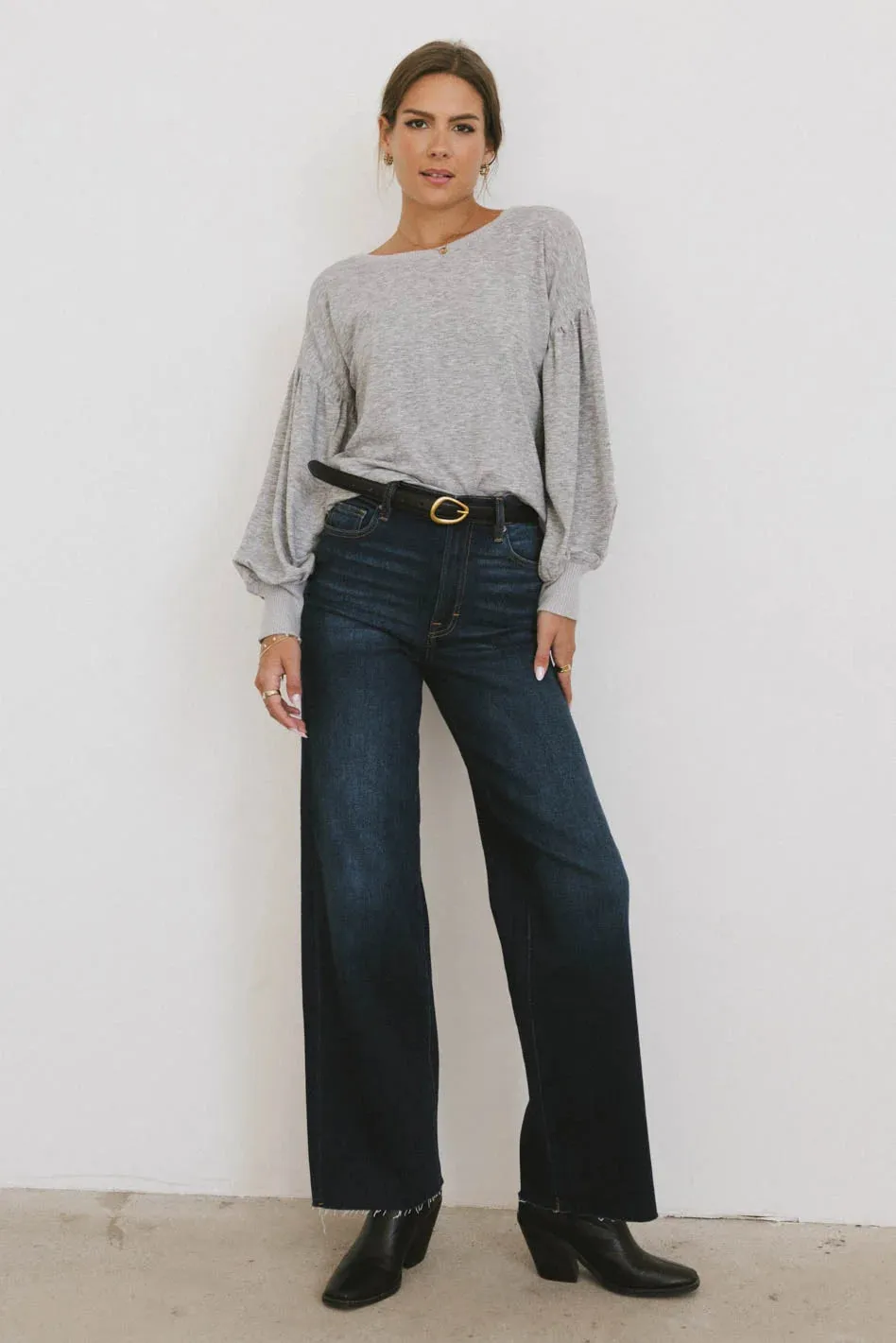 Kaori Top in Grey - FINAL SALE sold by bohme product image thumbnail 4