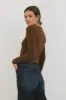 Tatiana Scoop Neck Top in Brown - FINAL SALE sold by bohme