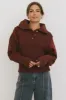 Irene Cable Knit Sweater in Burgundy - FINAL SALE sold by bohme