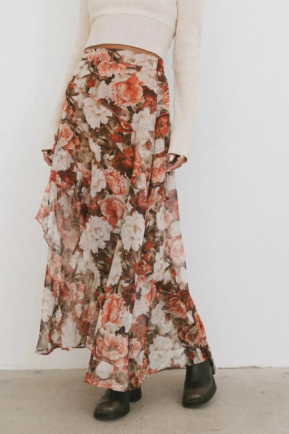 Xavier Printed Mesh Skirt - FINAL SALE sold by bohme product image thumbnail 4