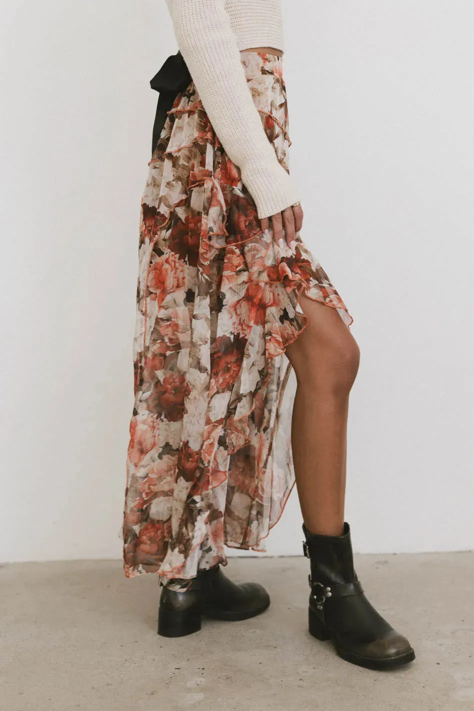 Xavier Printed Mesh Skirt - FINAL SALE sold by bohme product image thumbnail 3