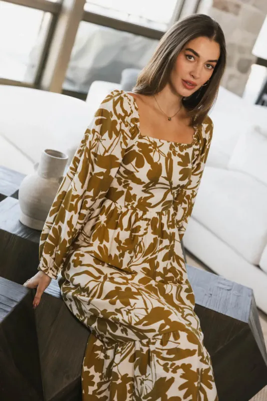 Soren Midi Dress in Mustard - FINAL SALE sold by bohme