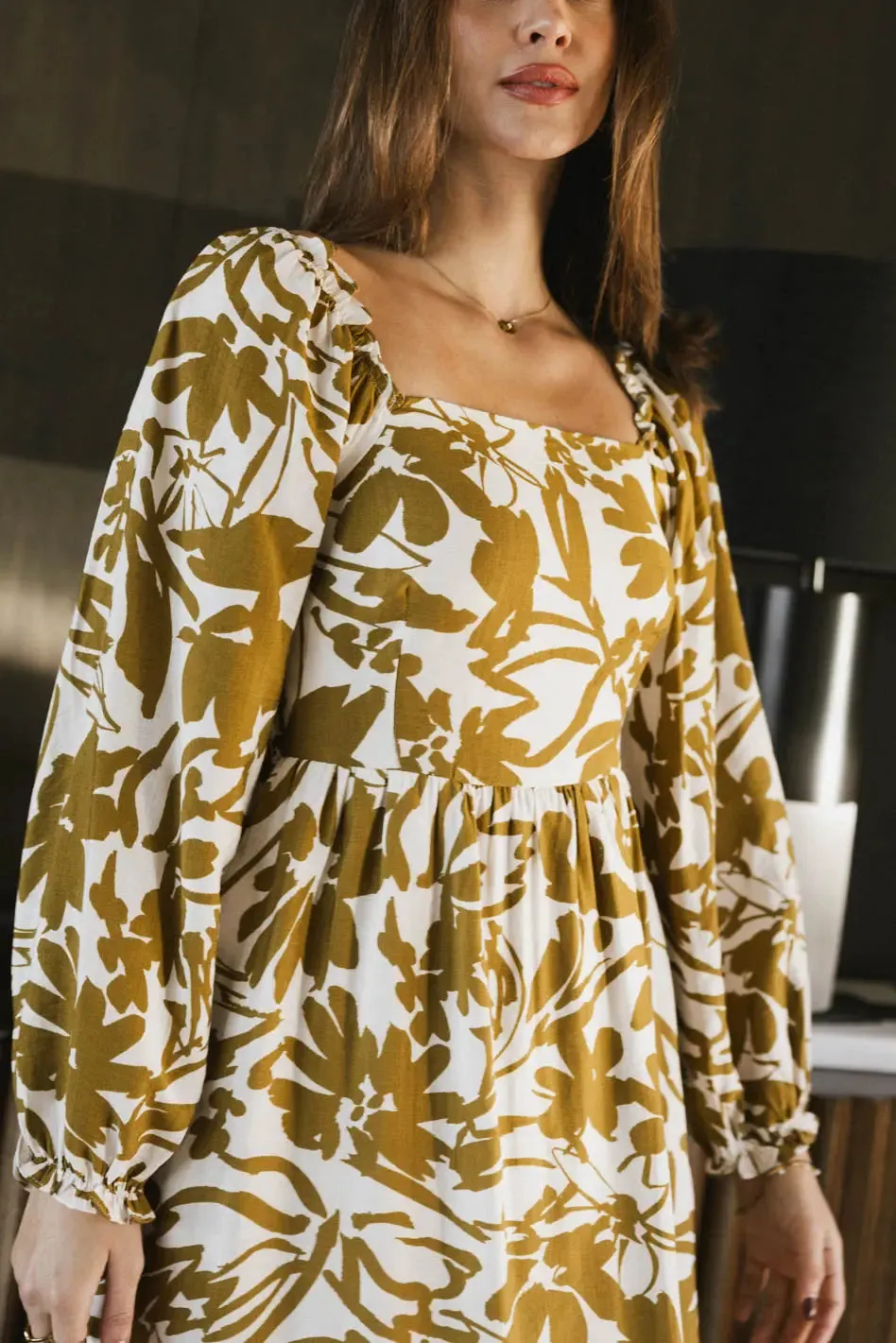 Soren Midi Dress in Mustard - FINAL SALE sold by bohme product image thumbnail 4