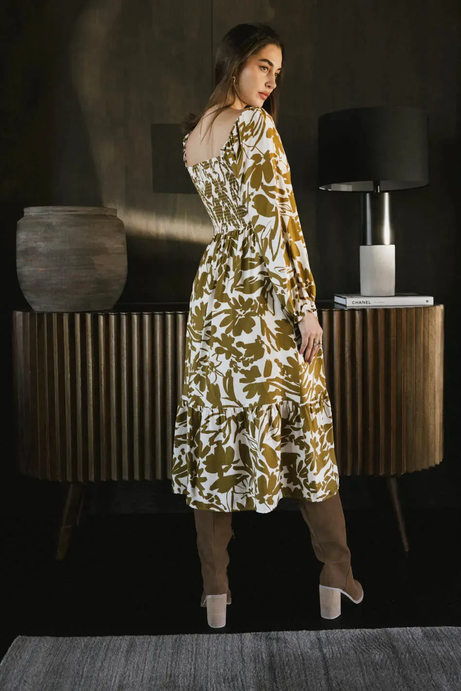 Soren Midi Dress in Mustard - FINAL SALE sold by bohme product image thumbnail 3