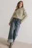 Baila Striped Sweater in Moss - FINAL SALE sold by bohme