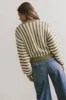 Baila Striped Sweater in Moss - FINAL SALE sold by bohme