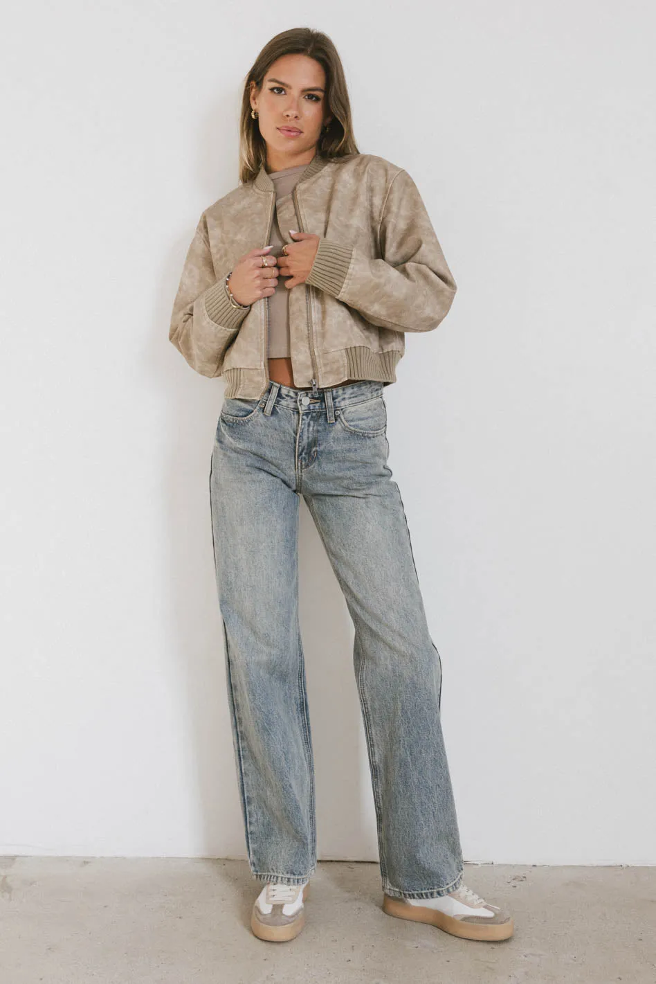 Clarissa Bomber Jacket in Tan - FINAL SALE sold by bohme product image thumbnail 3