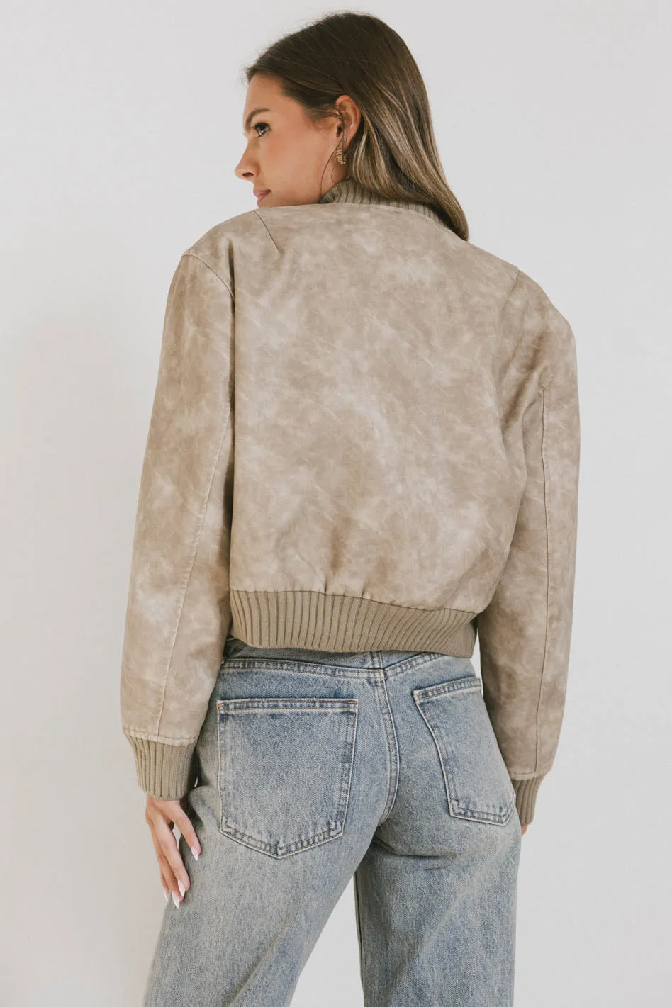 Clarissa Bomber Jacket in Tan - FINAL SALE sold by bohme product image thumbnail 5
