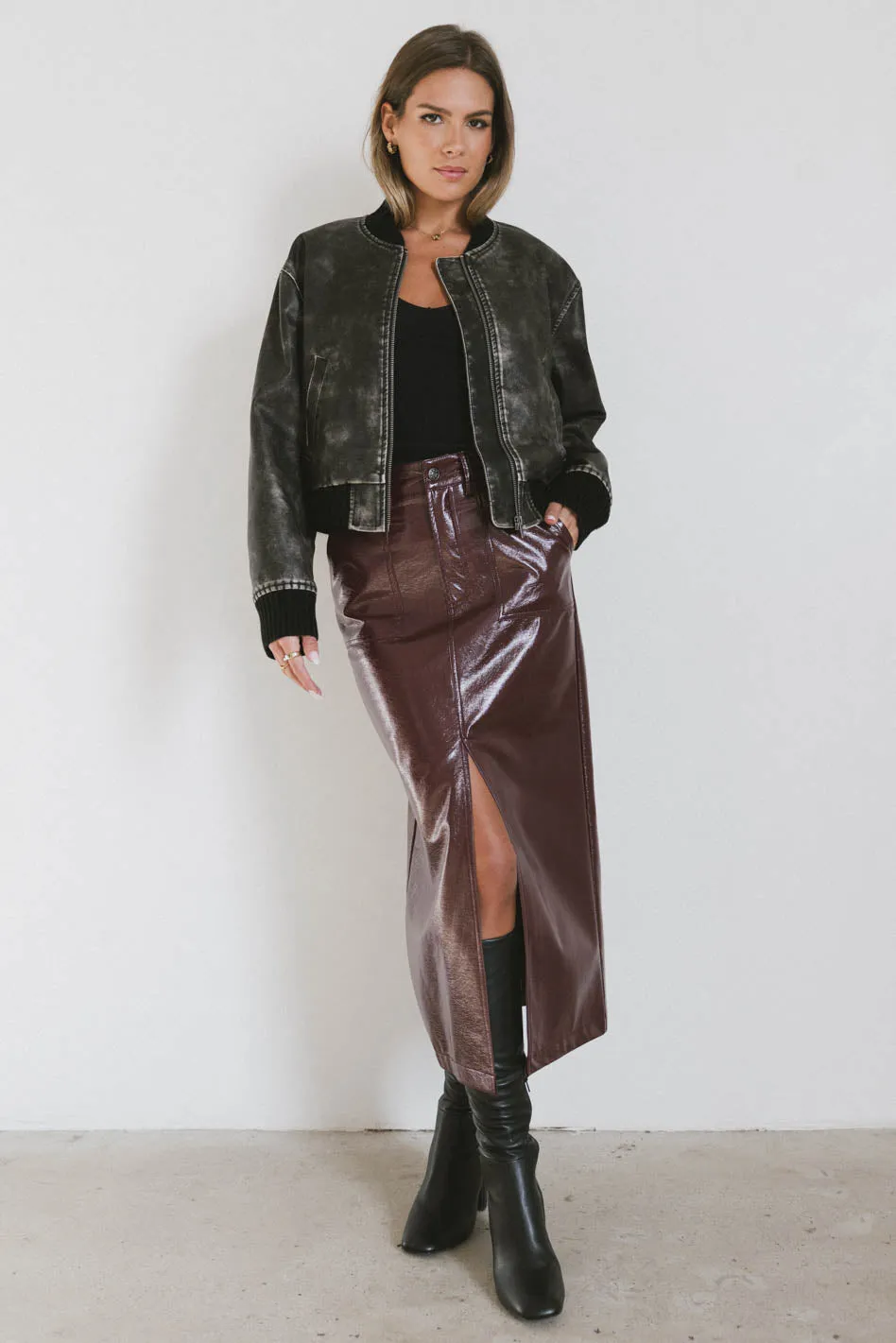 Clarissa Bomber Jacket in Black - FINAL SALE sold by bohme product image thumbnail 3