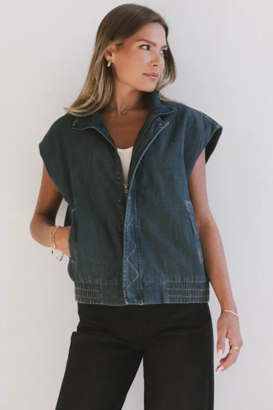 Larkin Denim Vest - FINAL SALE sold by bohme
