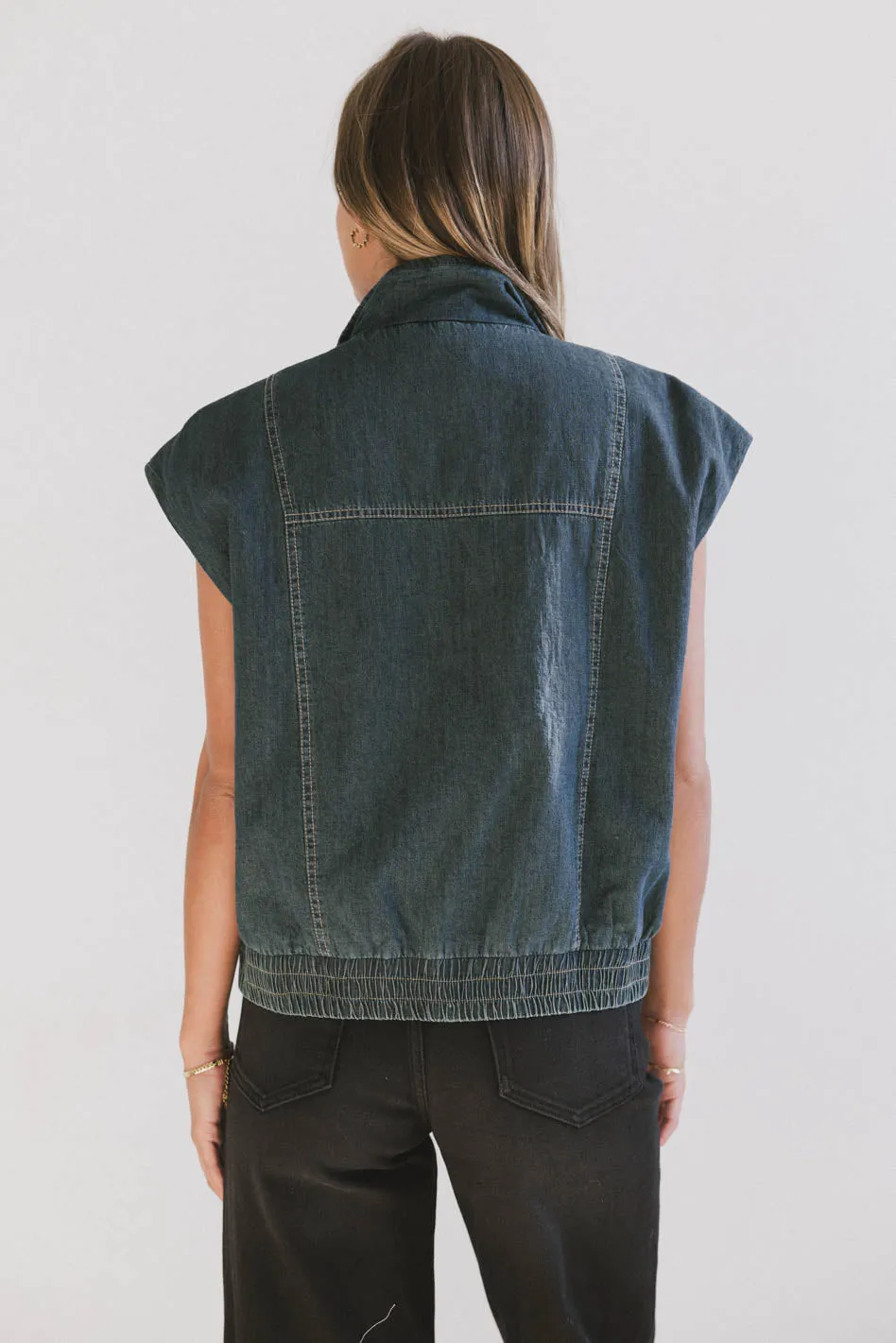 Larkin Denim Vest - FINAL SALE sold by bohme product image thumbnail 5