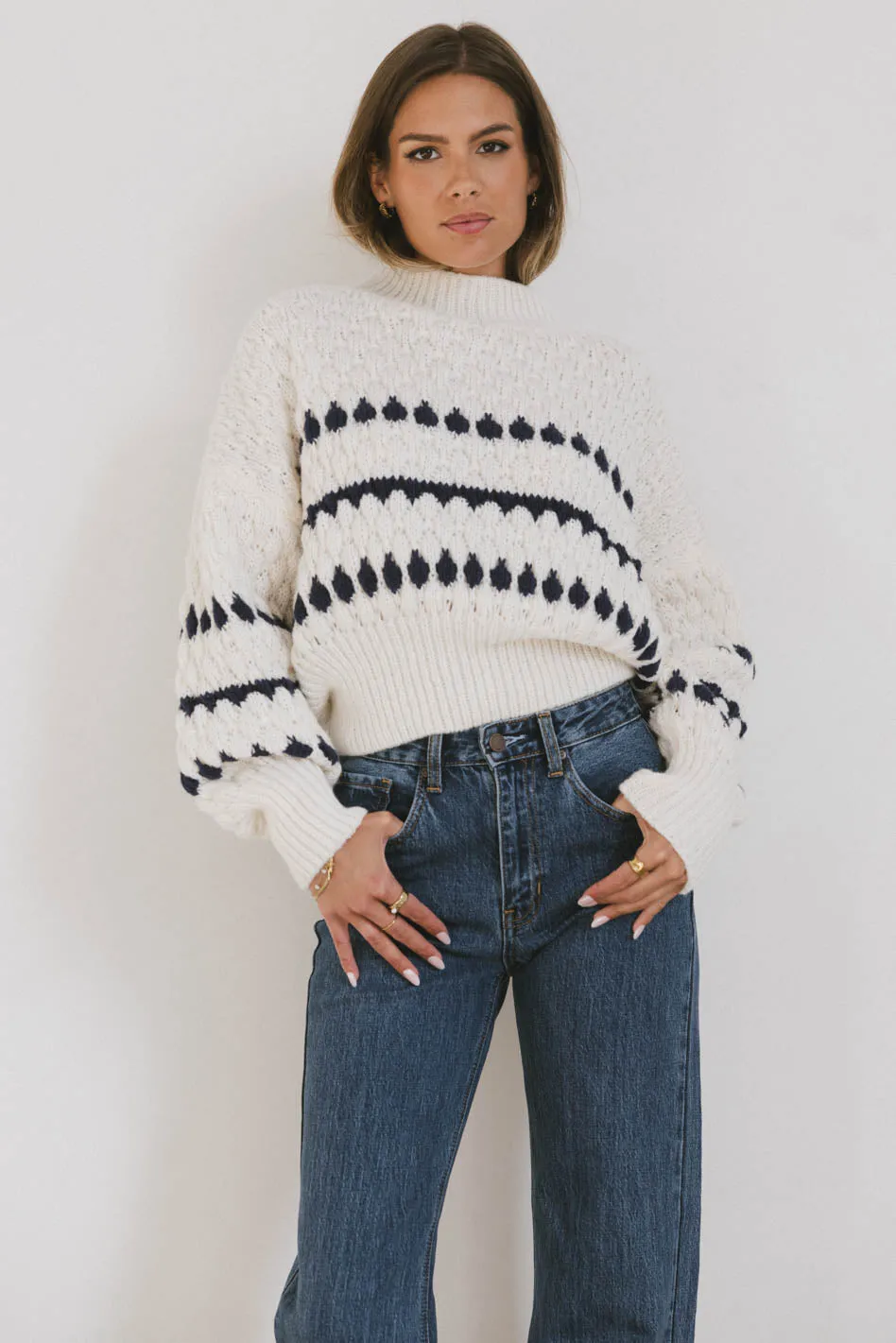 Inara Knit Sweater in Navy - FINAL SALE sold by bohme product image thumbnail 4