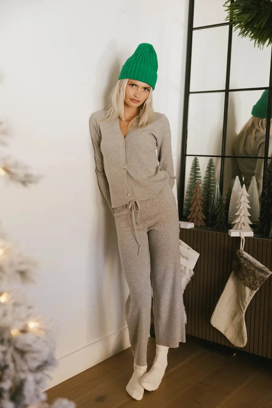 Evelise Ribbed Pants in Grey - FINAL SALE sold by bohme product image thumbnail 2