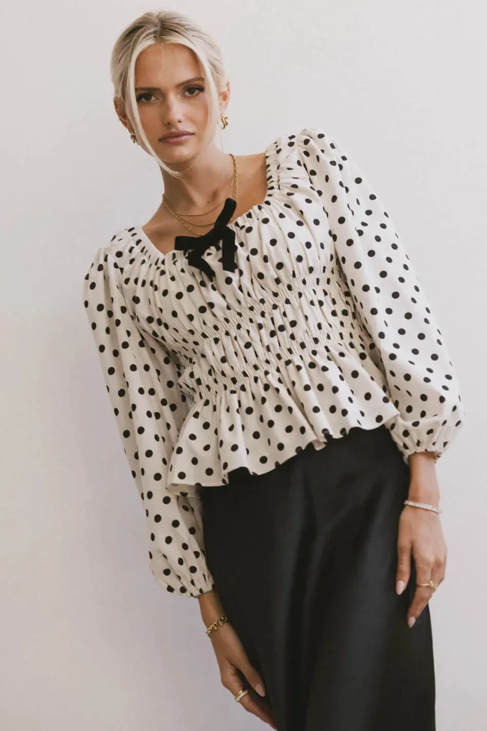 The Velveteen Bow Blouse - FINAL SALE sold by bohme product image thumbnail 4