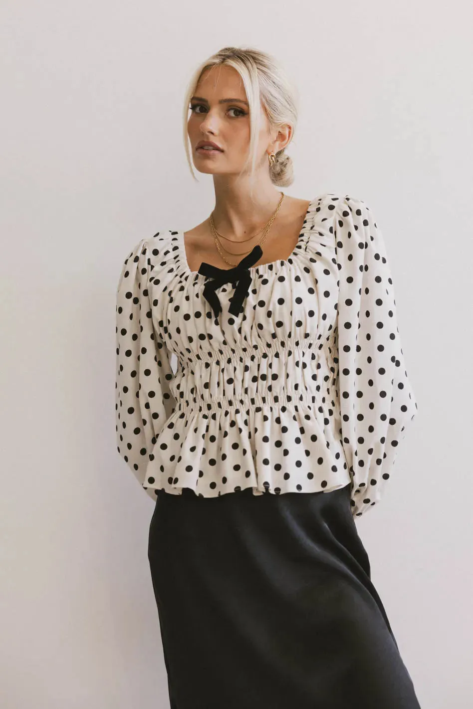 The Velveteen Bow Blouse - FINAL SALE sold by bohme product image thumbnail 5