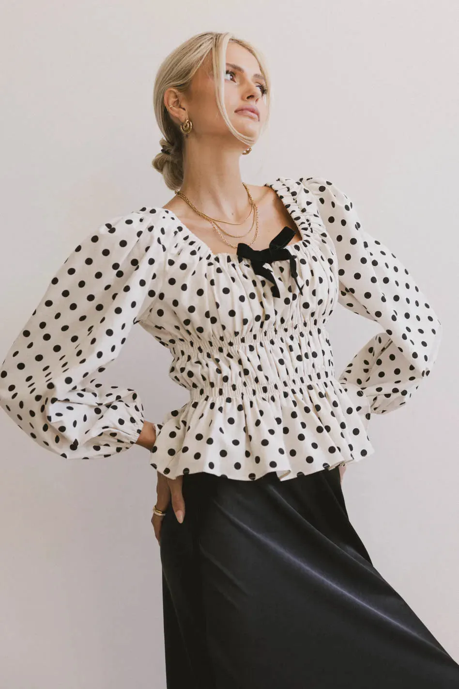 The Velveteen Bow Blouse - FINAL SALE sold by bohme product image thumbnail 3