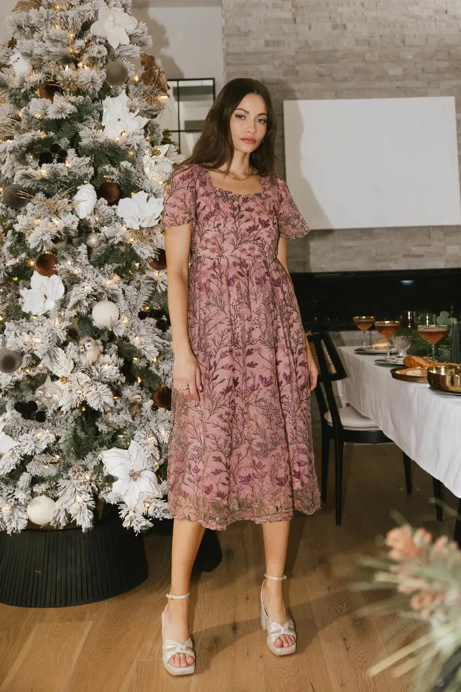 Elowyn Floral Midi Dress - FINAL SALE sold by bohme product image thumbnail 4