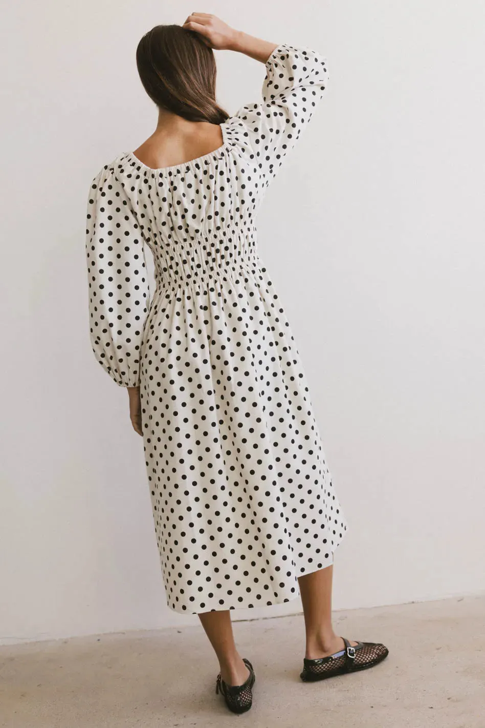 The Velveteen Bow Midi Dress - FINAL SALE sold by bohme product image thumbnail 5