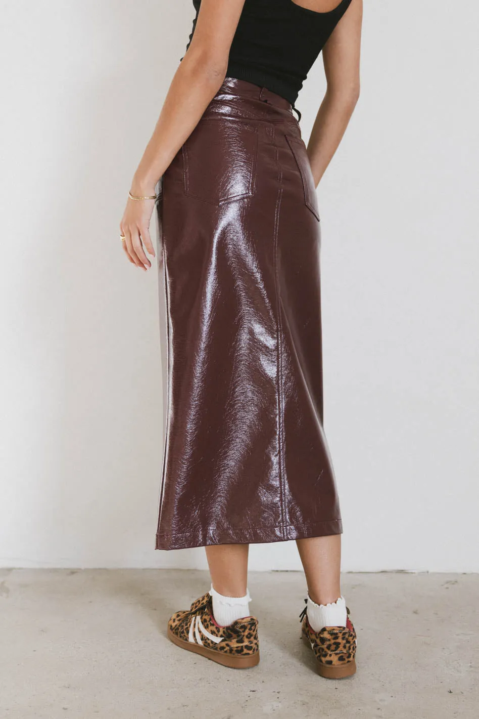 Candice Vegan Leather Skirt - FINAL SALE sold by bohme product image thumbnail 5