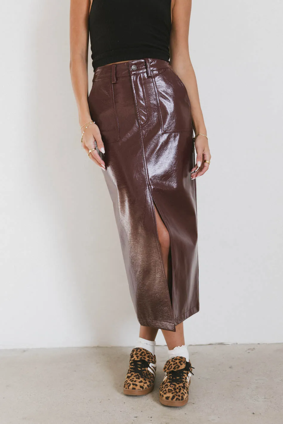Candice Vegan Leather Skirt - FINAL SALE sold by bohme