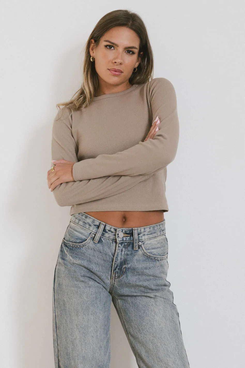 Hallie Top in Taupe - FINAL SALE sold by bohme product image thumbnail 3