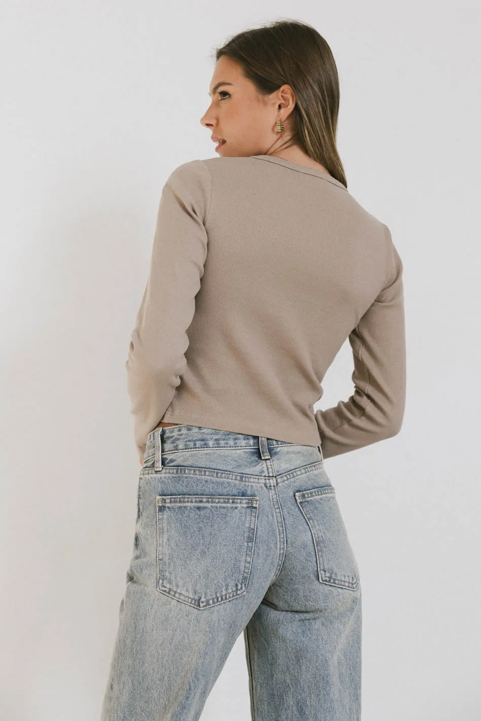 Hallie Top in Taupe - FINAL SALE sold by bohme product image thumbnail 2