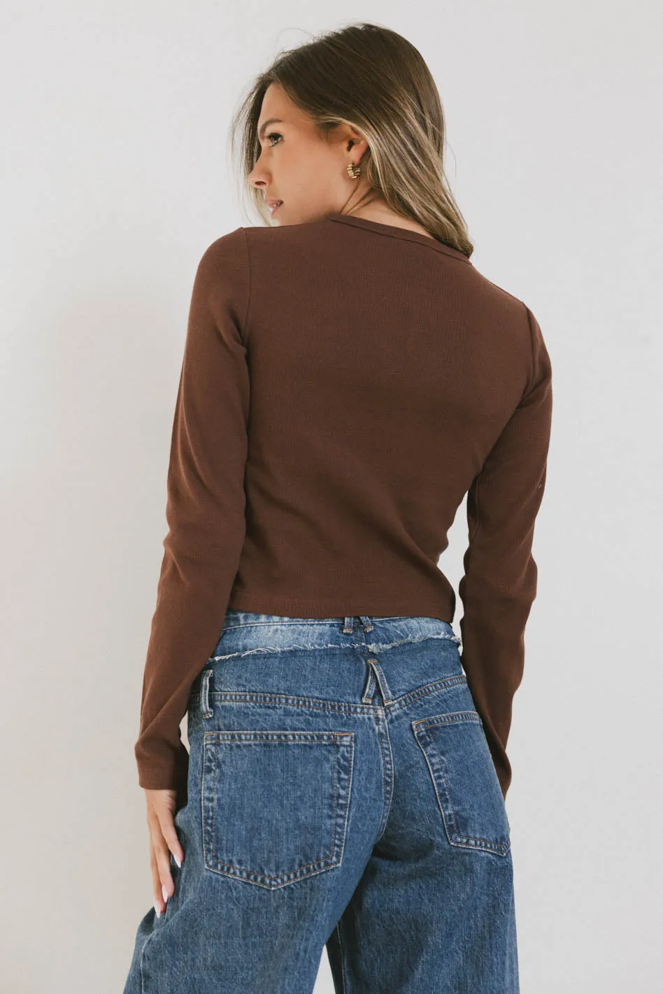 Hallie Top in Brown - FINAL SALE sold by bohme product image thumbnail 5