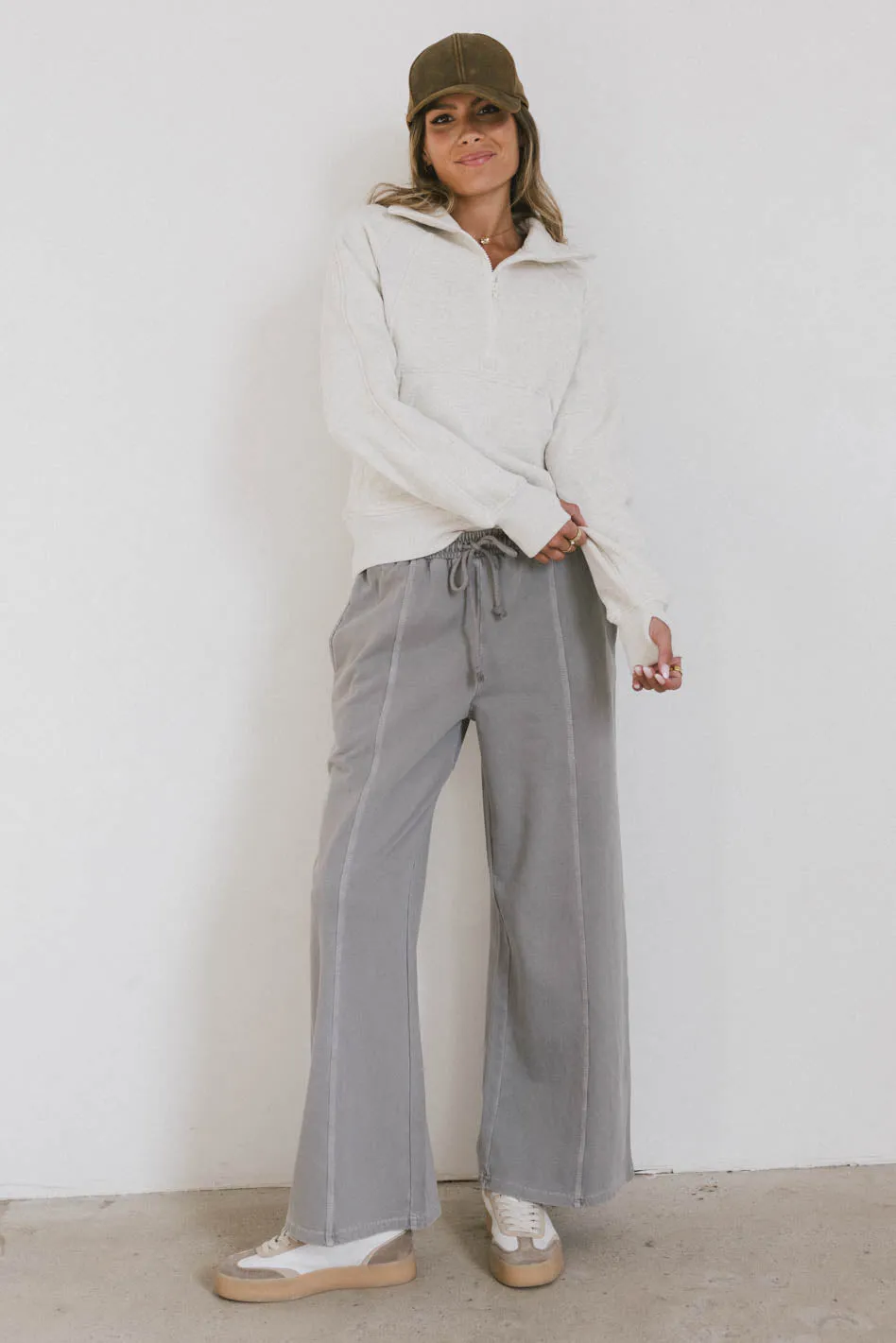 Krista Half Zip in Bone - FINAL SALE sold by bohme product image thumbnail 2