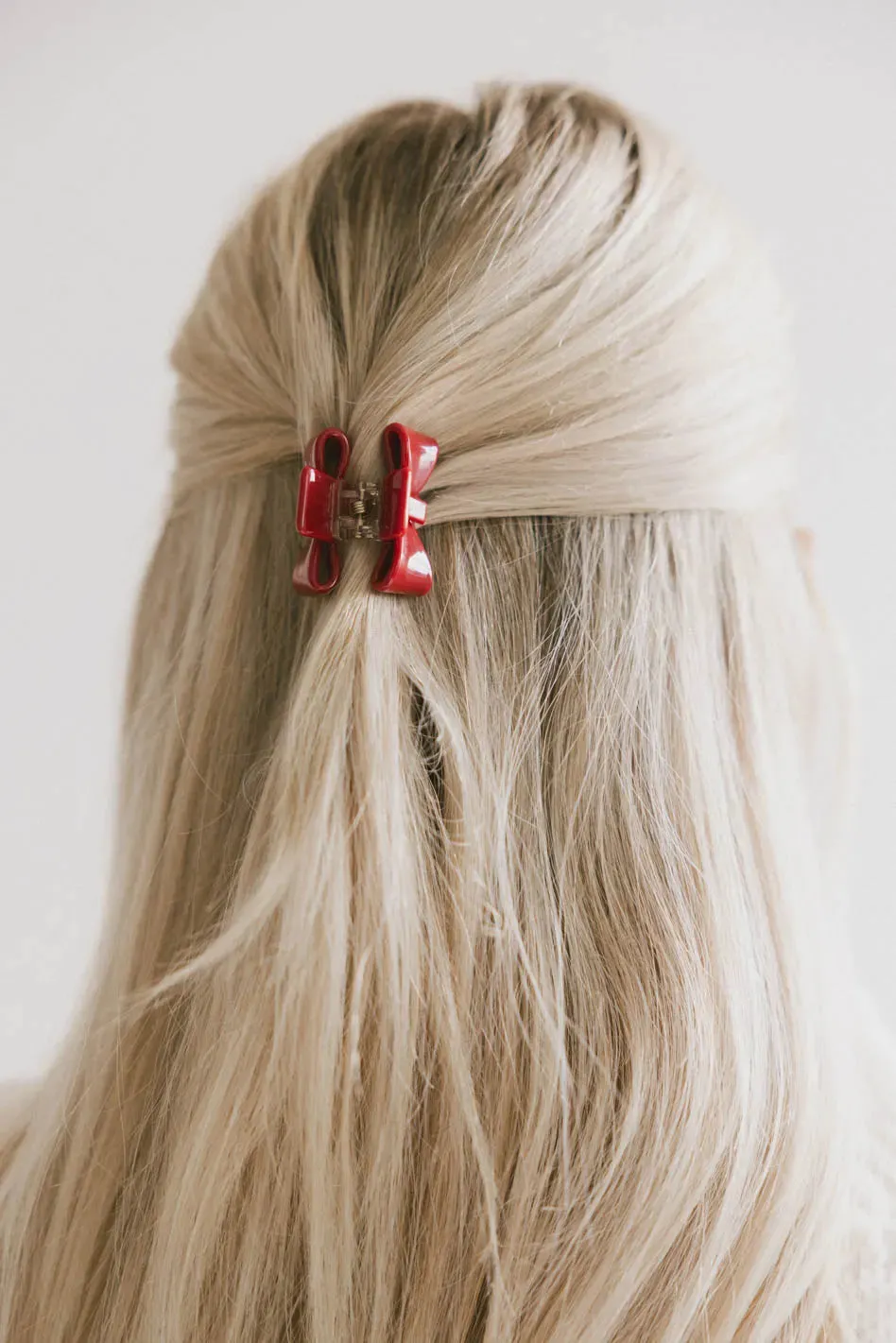 Mini Bow Claw Clip in Red sold by bohme product image thumbnail 3