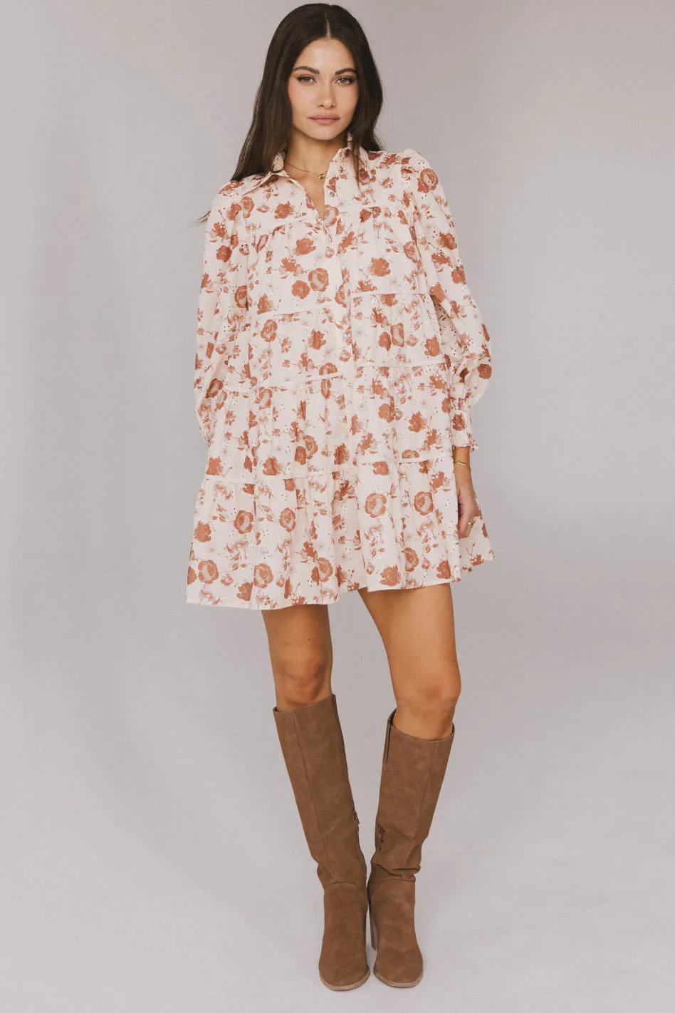 Parlor Floral Embroidered Mini Dress - FINAL SALE sold by bohme product image thumbnail 3
