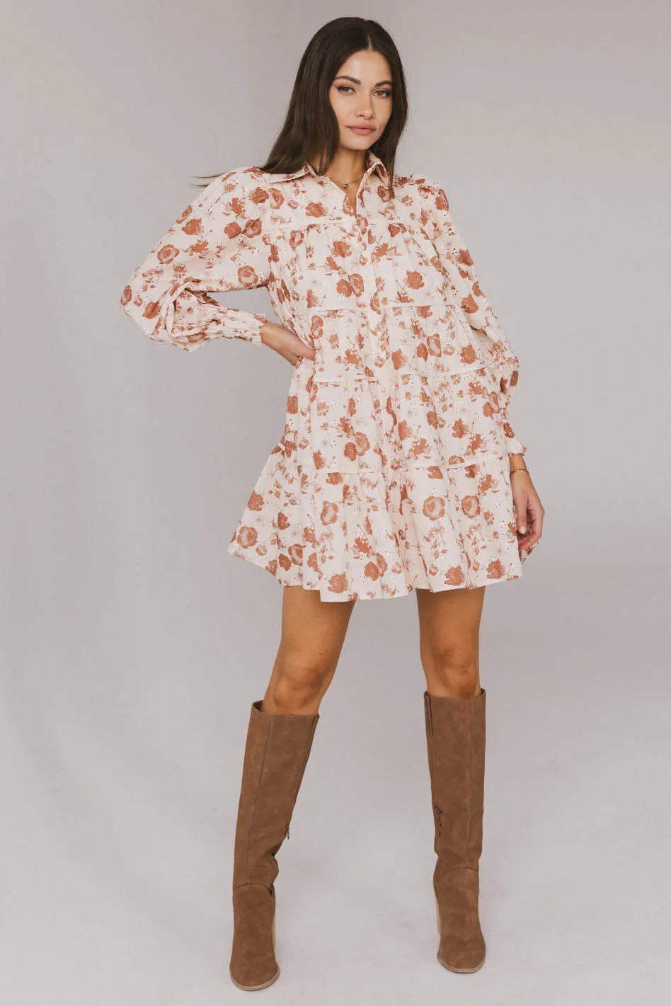Parlor Floral Embroidered Mini Dress - FINAL SALE sold by bohme product image thumbnail 4