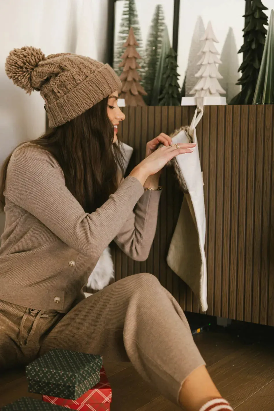 Evelise Ribbed Cardigan in Mocha - FINAL SALE sold by bohme product image thumbnail 5