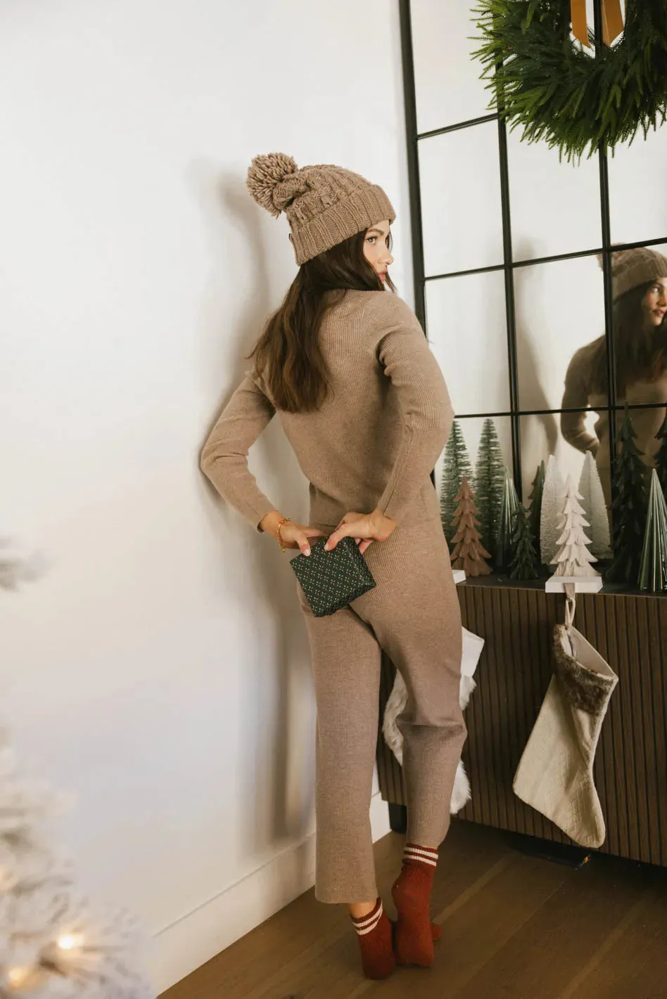 Evelise Ribbed Cardigan in Mocha - FINAL SALE sold by bohme product image thumbnail 4