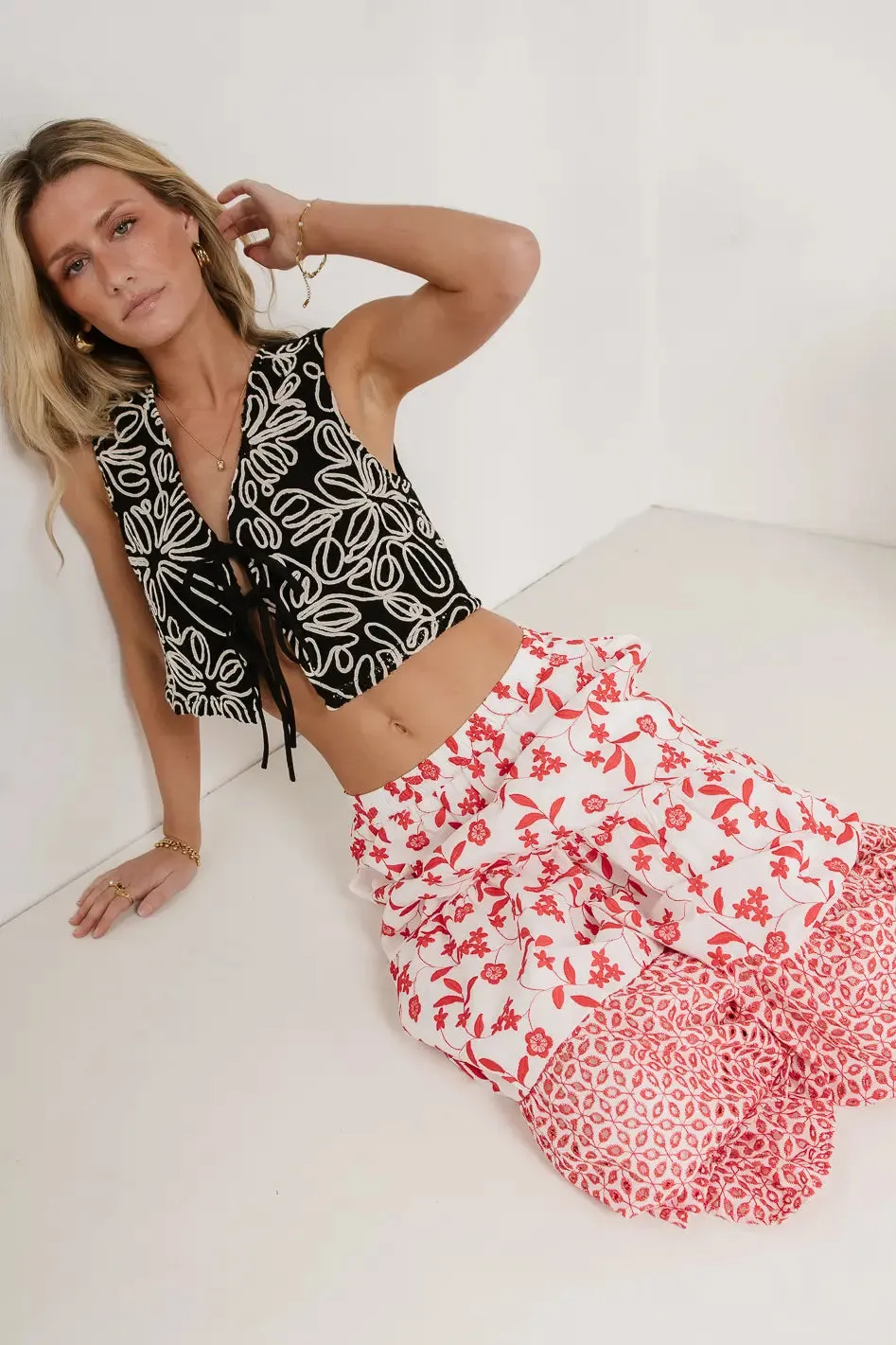 Annelise Embroidered Vest in Black - FINAL SALE sold by bohme product image thumbnail 4