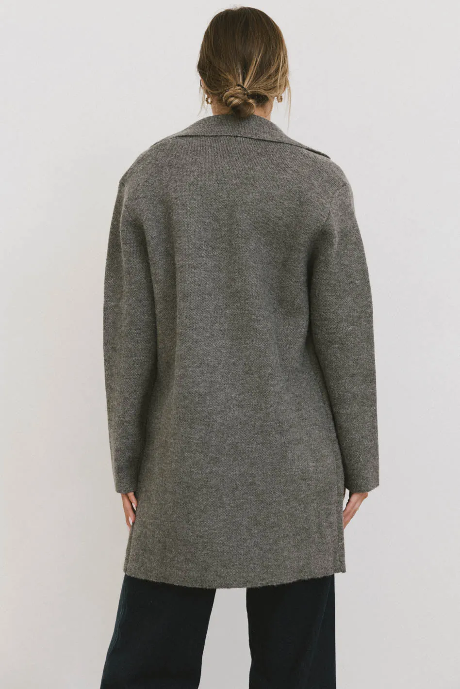 Micha Knitted Cardigan in Charcoal - FINAL SALE sold by bohme product image thumbnail 3