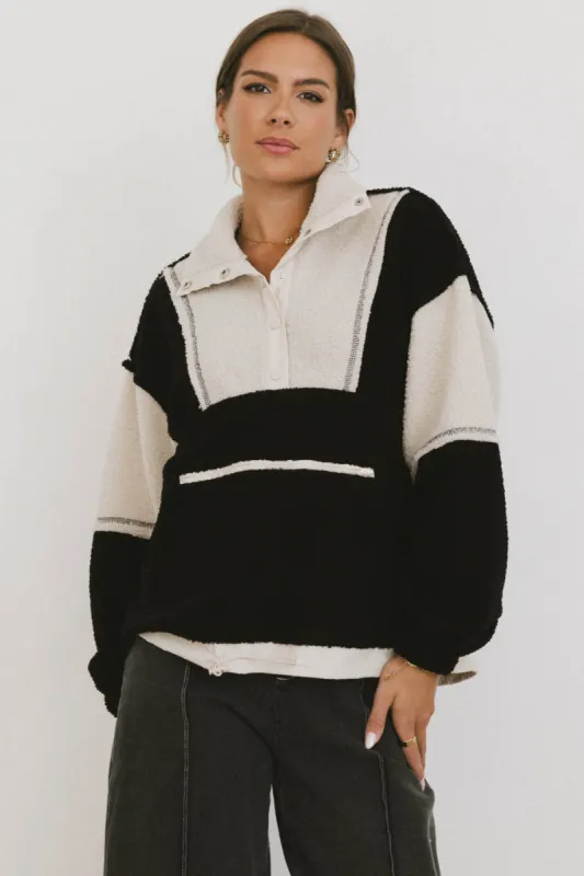 Indra Quarter Zip in Black - FINAL SALE sold by bohme