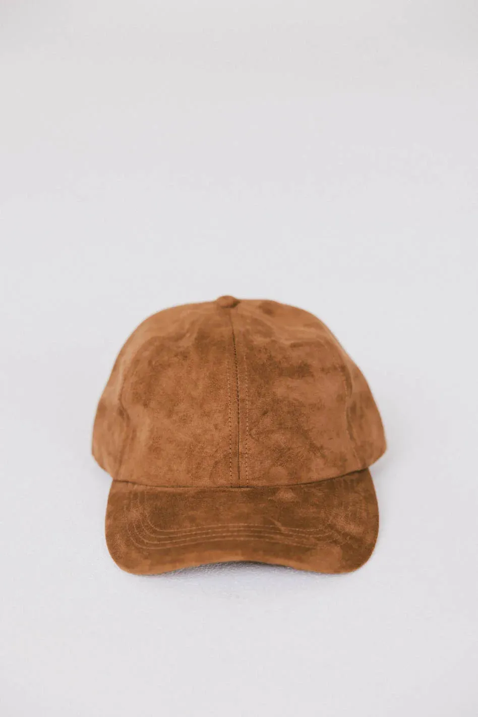 Suede Baseball Cap in Cognac sold by bohme product image thumbnail 2