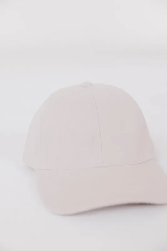 Basic Baseball Cap in Beige sold by bohme