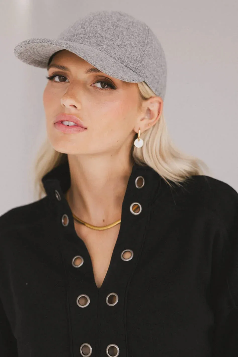 Basic Baseball Cap in Grey - FINAL SALE sold by bohme product image thumbnail 2