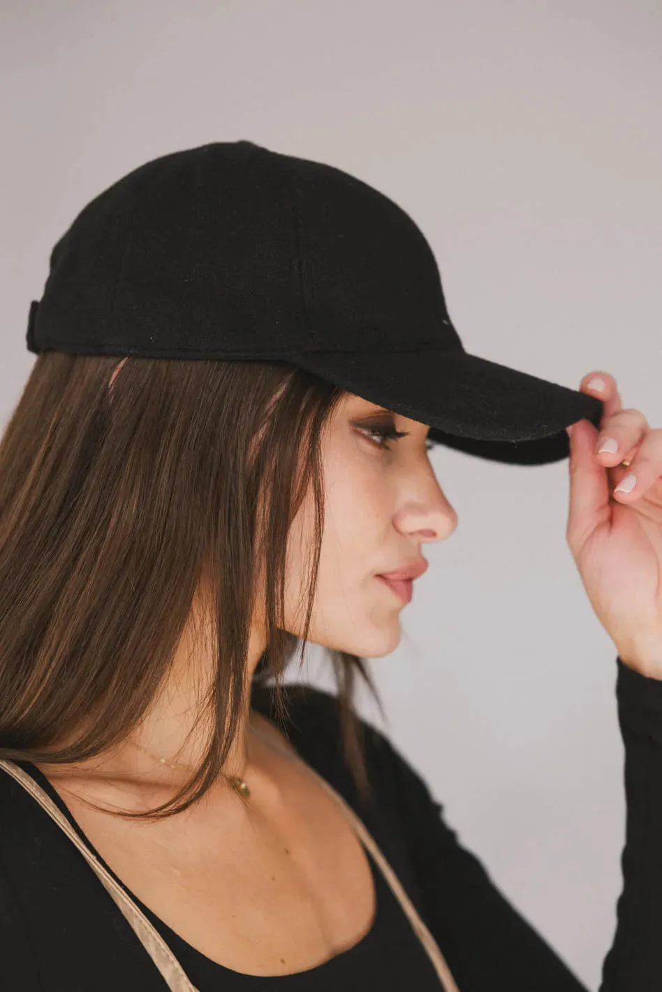 Basic Baseball Cap in Black - FINAL SALE sold by bohme product image thumbnail 2
