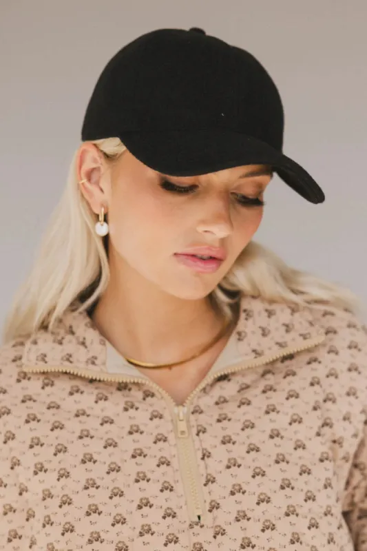 Basic Baseball Cap in Black sold by bohme