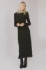 Lynette Ribbed Maxi Dress in Charcoal - FINAL SALE sold by bohme