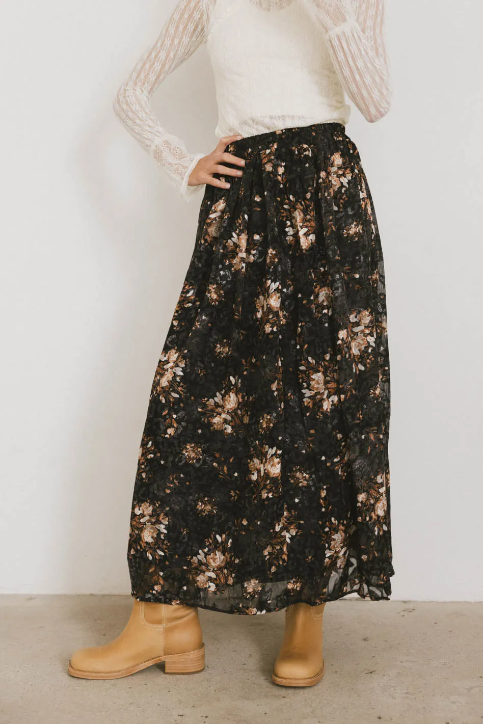 Llara Floral Maxi Skirt - FINAL SALE sold by bohme