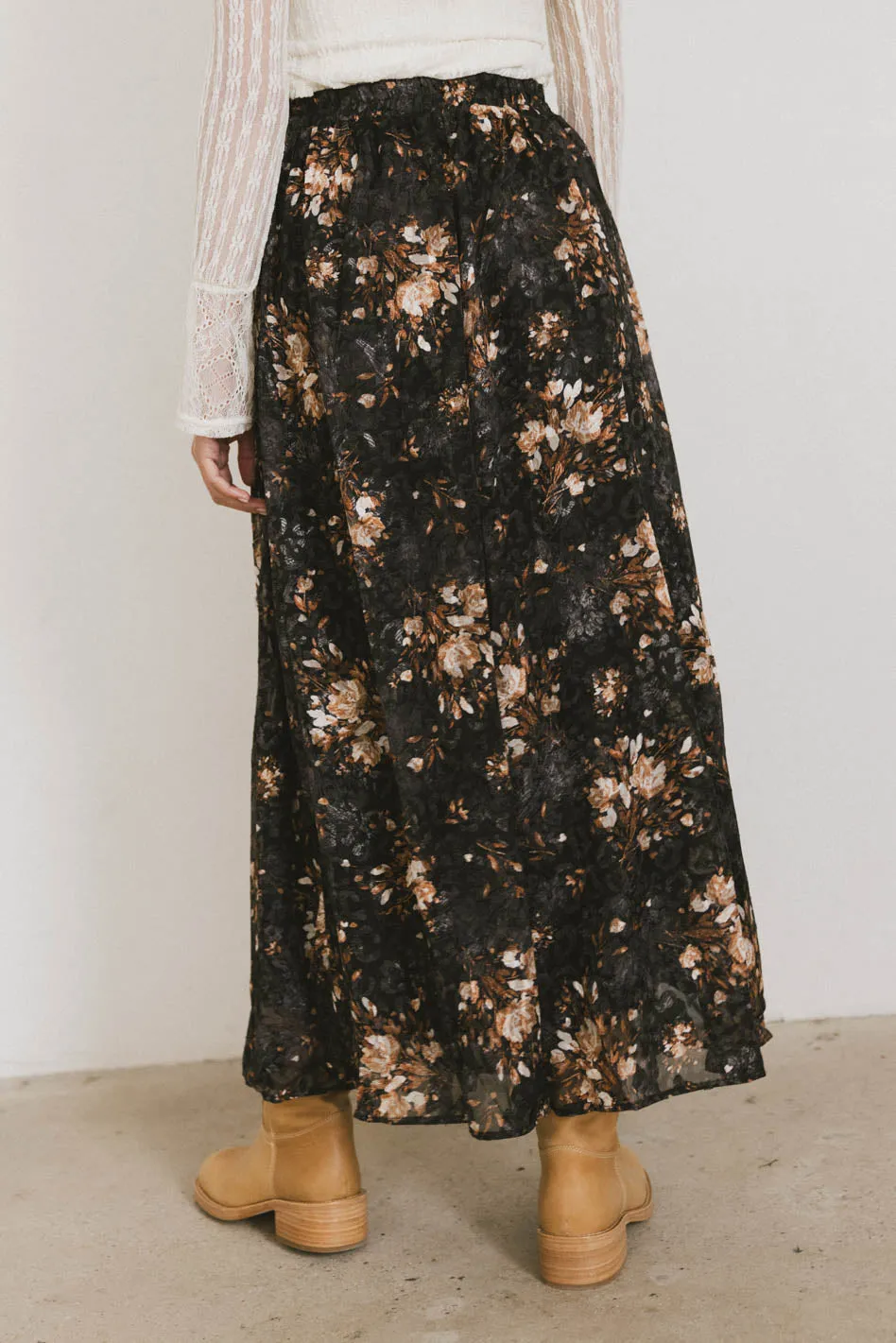 Llara Floral Maxi Skirt - FINAL SALE sold by bohme product image thumbnail 4