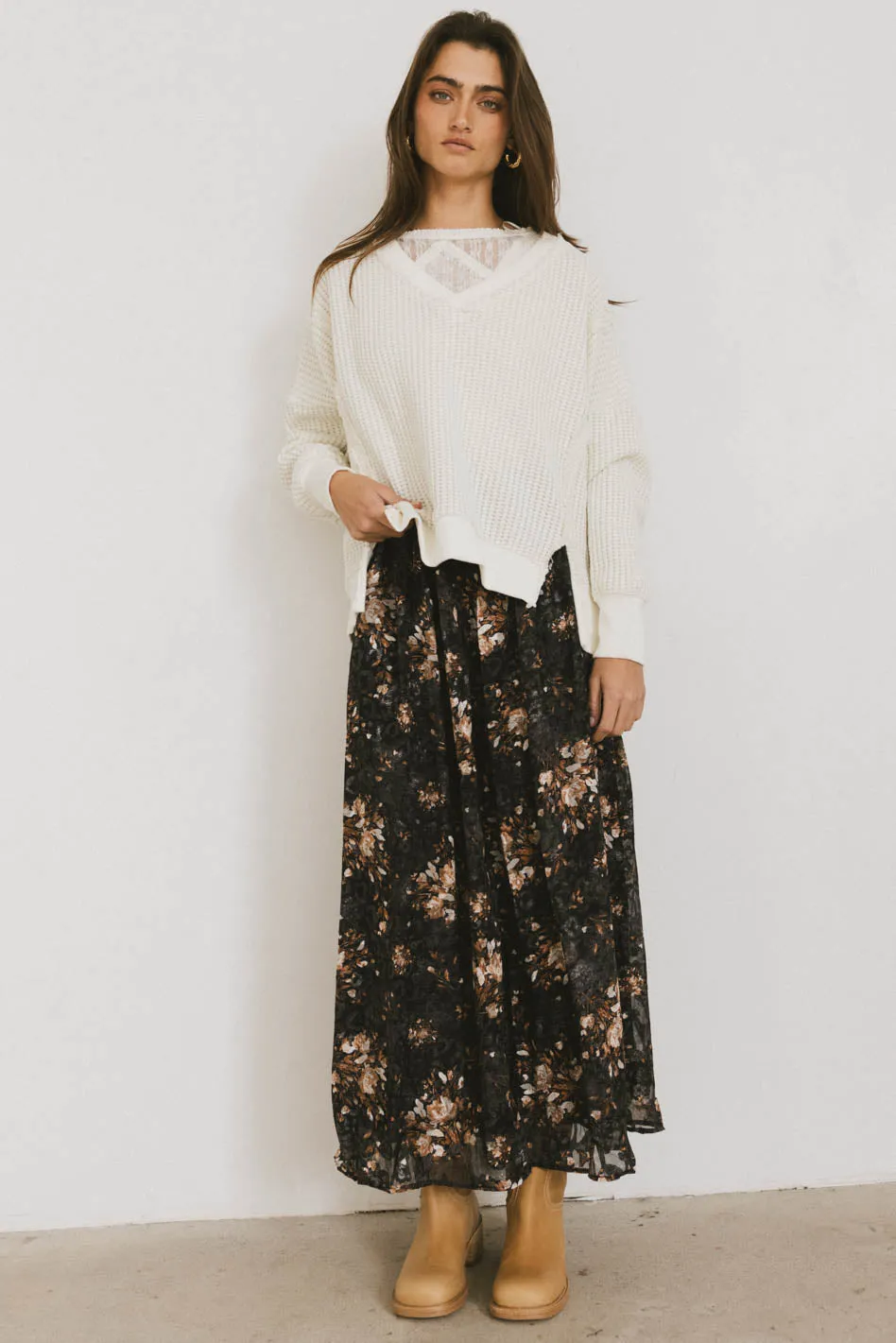 Llara Floral Maxi Skirt - FINAL SALE sold by bohme product image thumbnail 2