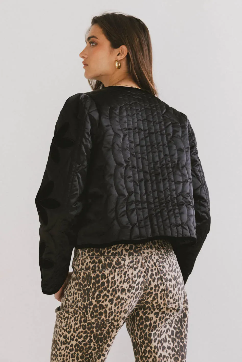 Shelly Quilted Jacket in Black - FINAL SALE sold by bohme product image thumbnail 2