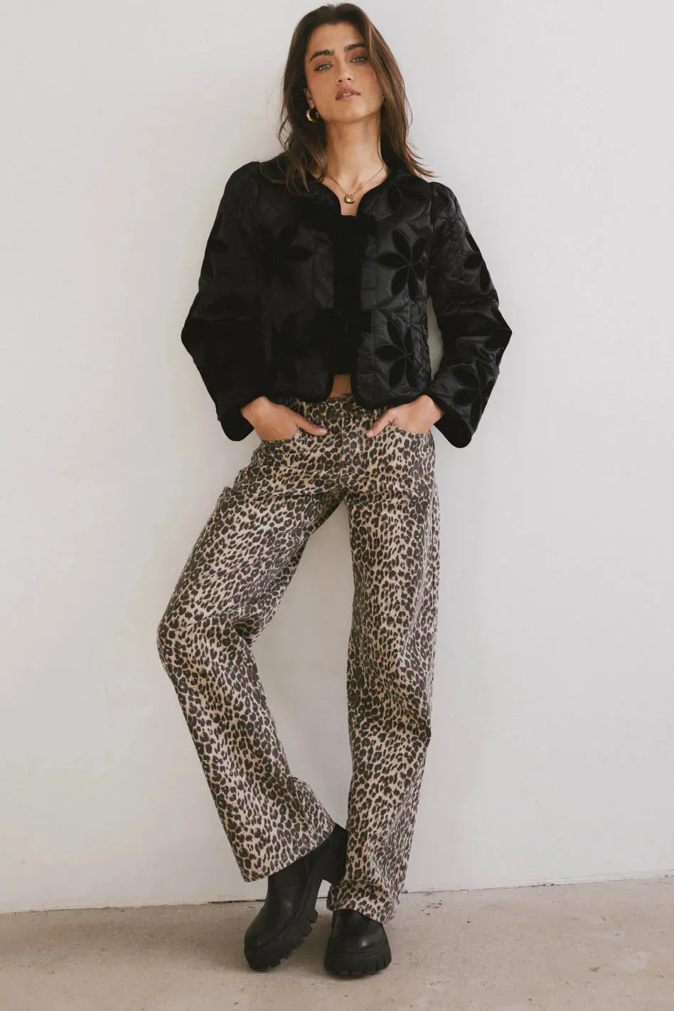 Shelly Quilted Jacket in Black - FINAL SALE sold by bohme product image thumbnail 4