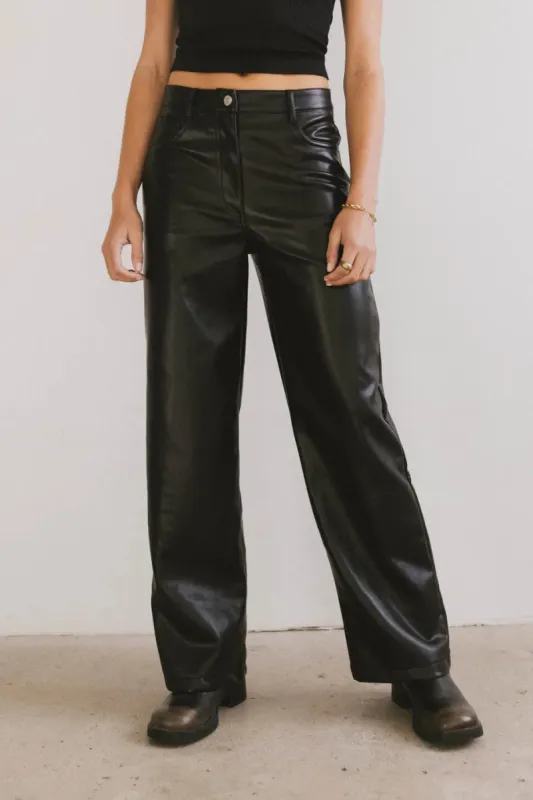 Dayna Vegan Leather Pants sold by bohme