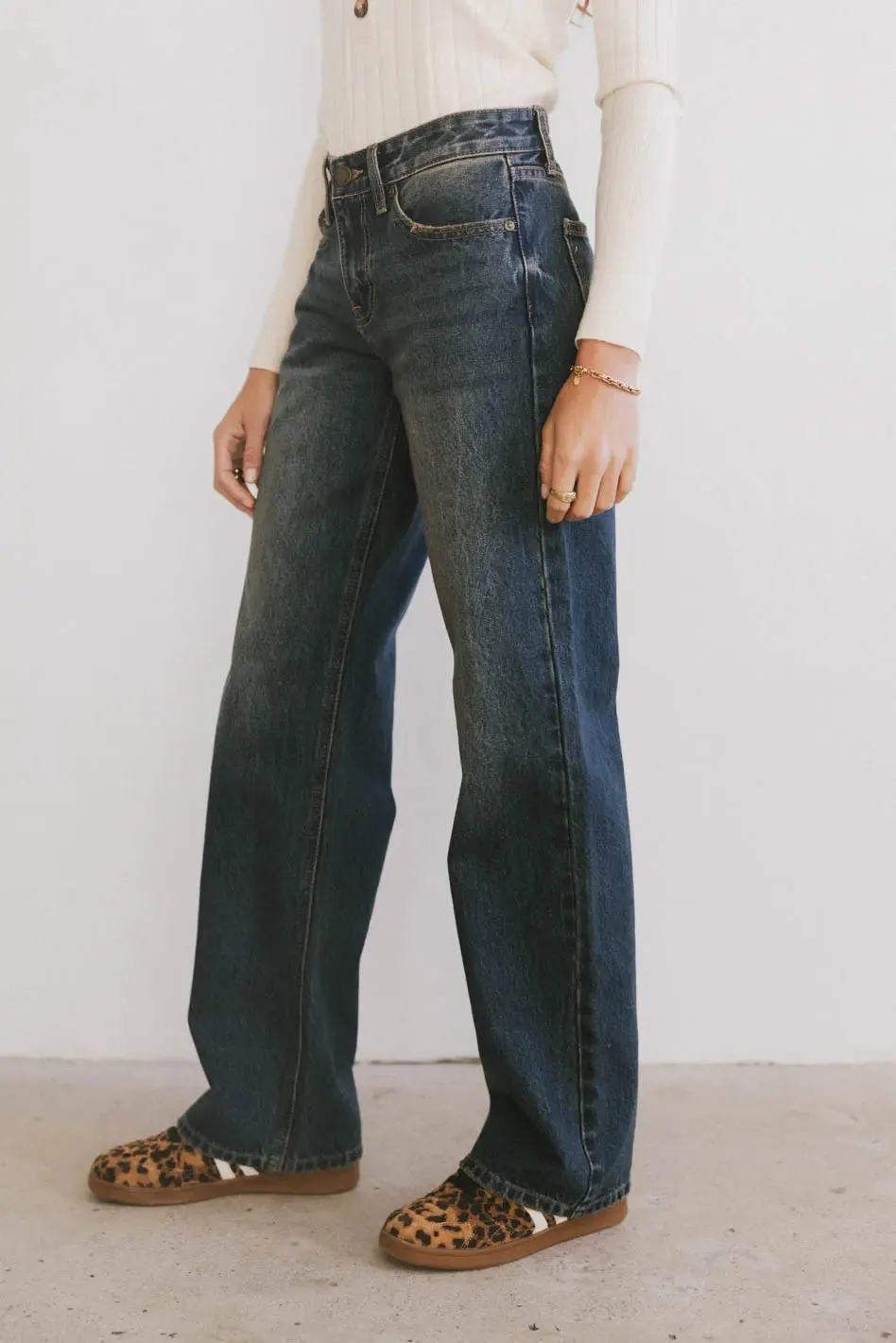 Marshall Straight Leg Jeans in Dark Wash sold by bohme product image thumbnail 5